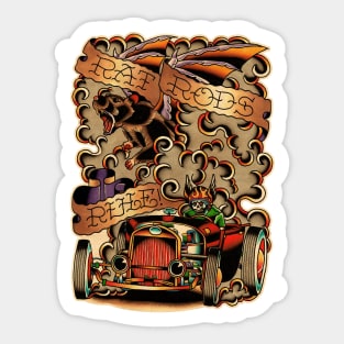 Hot Rod Sticker